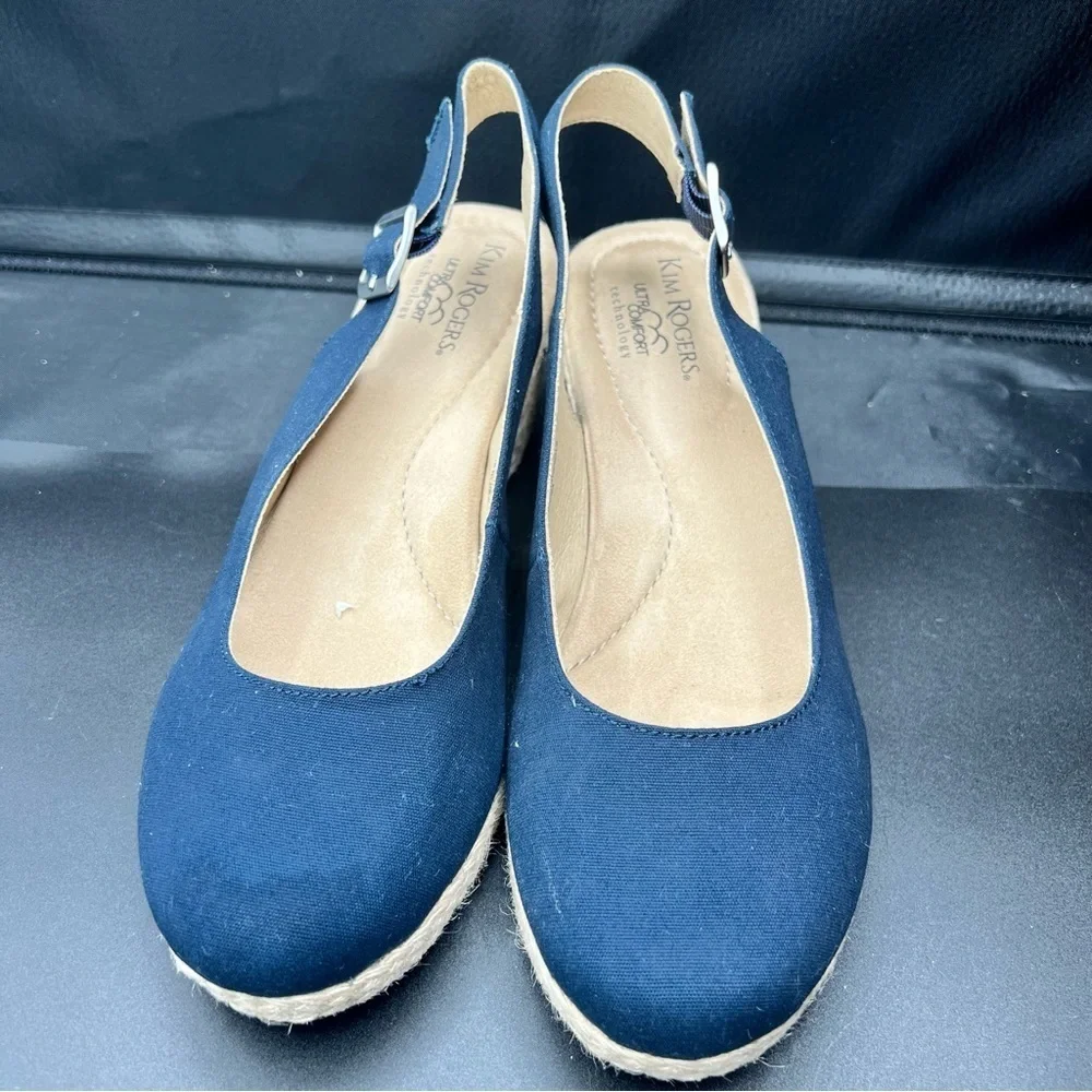 Kim rogers Dyann Navy Wedge shoes